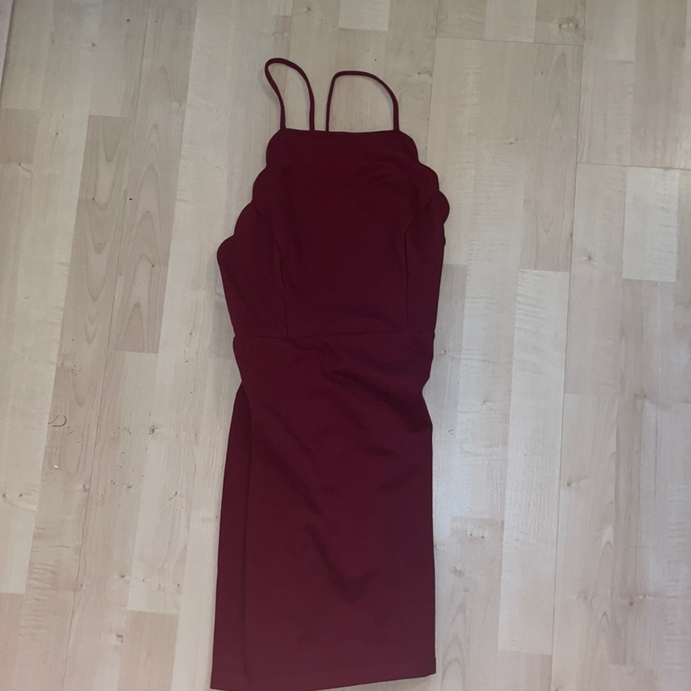 Maroon Lush Fancy Dress
